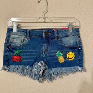 Almost Famous Embroidered Denim Shorts